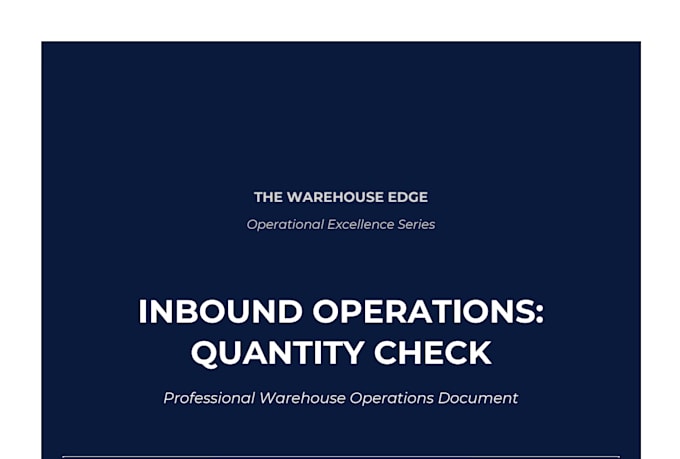 create operations manuals and sops to streamline your business
